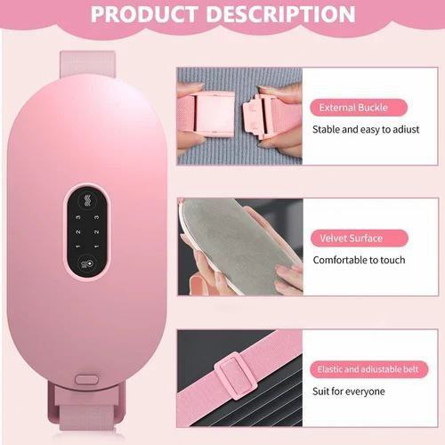 Electric Menstrual Heating Pad Period Cramp Massager, Velvet